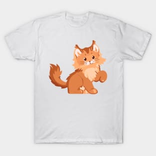 The Feline Majesty: An Impressive Maine Coon T-Shirt